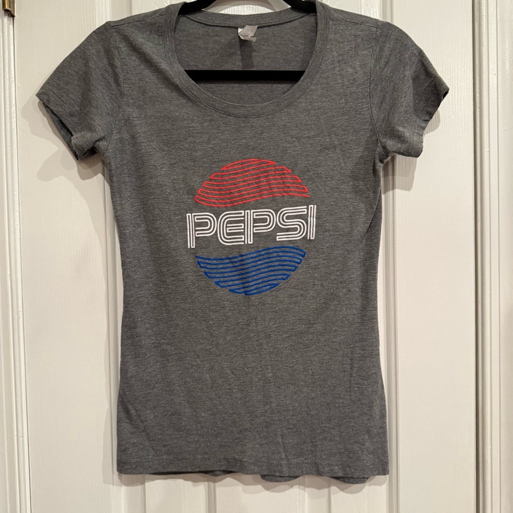 Bella Canvas Junior Small Gray Pepsi Logo Tee